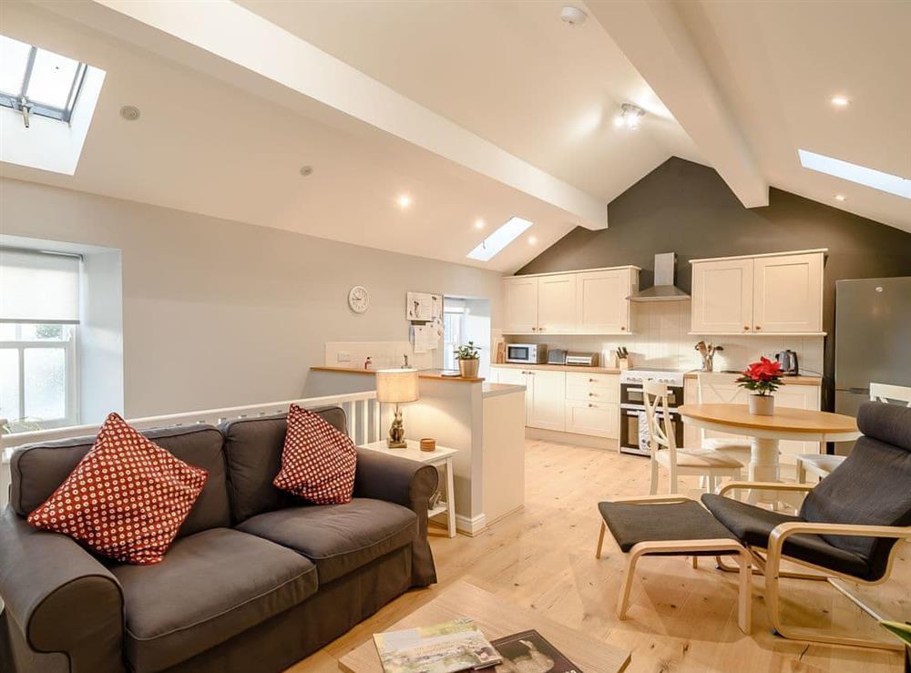 Open plan living space at Mission Room in Wensley, Leyburn, North Yorkshire