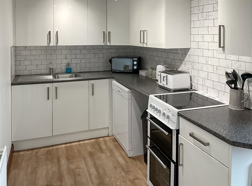 Kitchen at Mistletoe Cottage in Burnham-on-sea, Somerset
