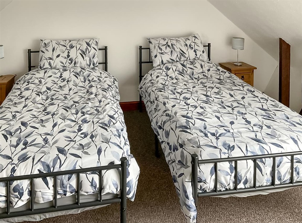 Twin bedroom at Mistletoe Cottage in Burnham-on-sea, Somerset
