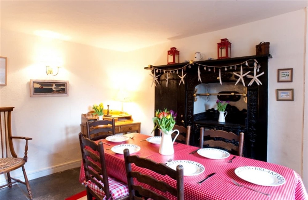 Dining Area at Mizpah Cottage in Portscatho, Cornwall