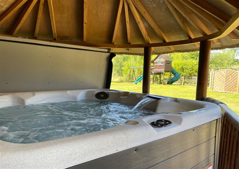 There is a hot tub at Moat Barn, Hasketon, Hasketon Near Woodbridge