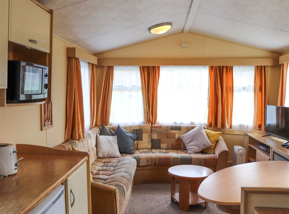 Open plan living space at Moelfre in Llanbedr, near Harlech, Gwynedd