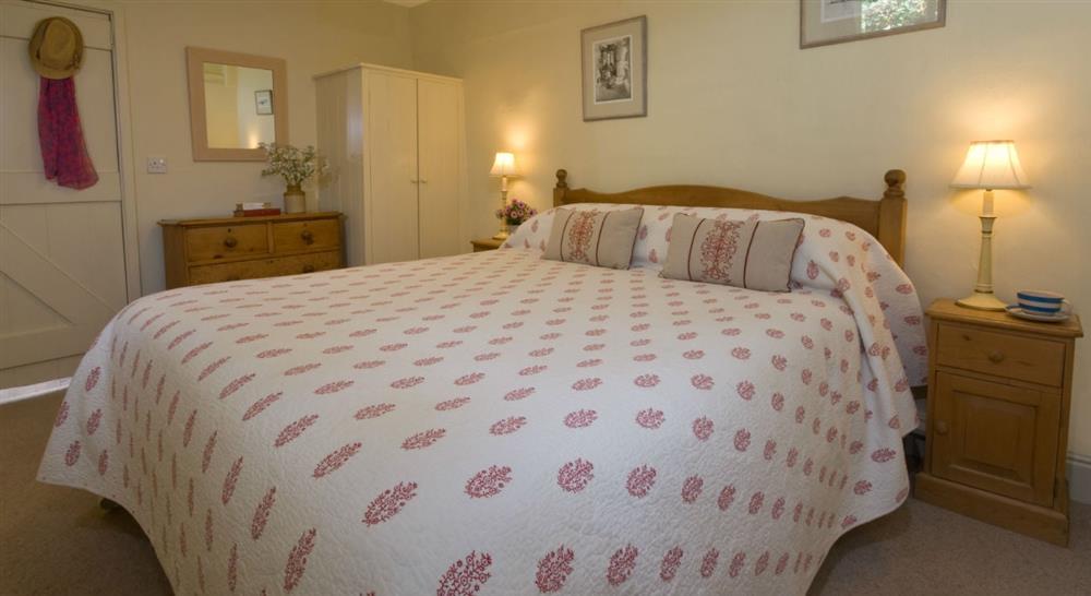 The bedroom at Mohun in Lanteglos-by-fowey, Cornwall