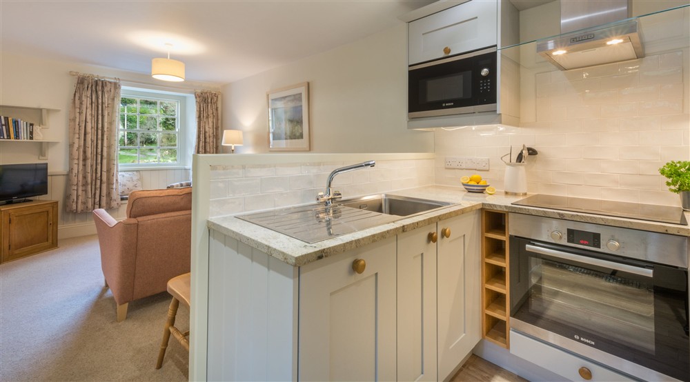 The kitchen are at Mohun in Lanteglos-by-fowey, Cornwall