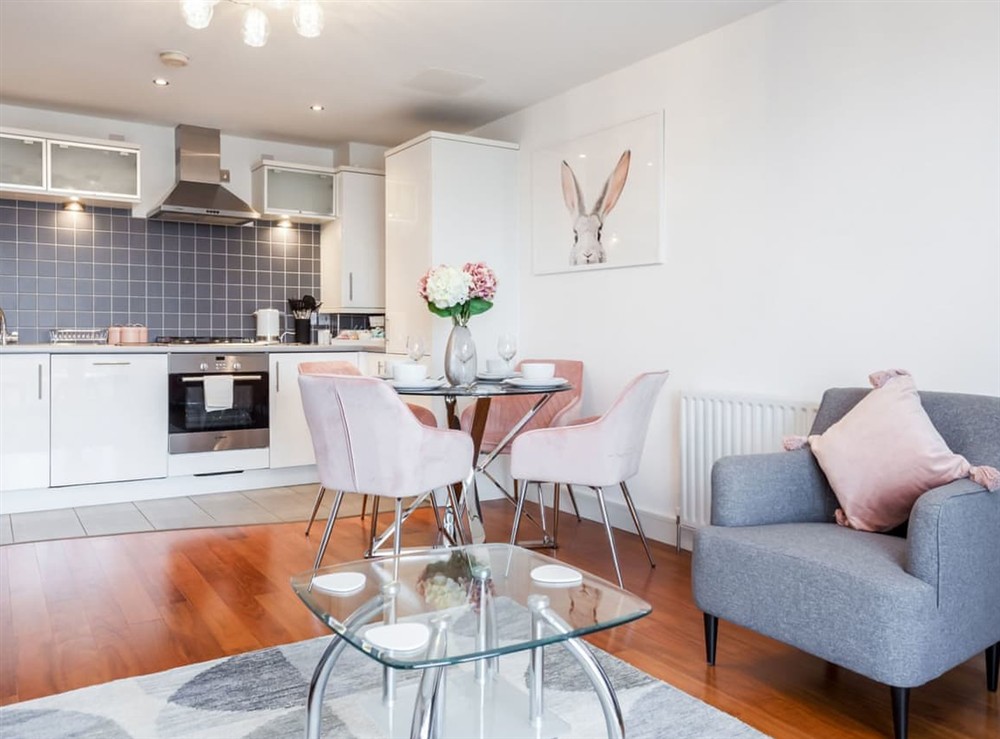 Open plan living space at Mojo in Poole, Dorset