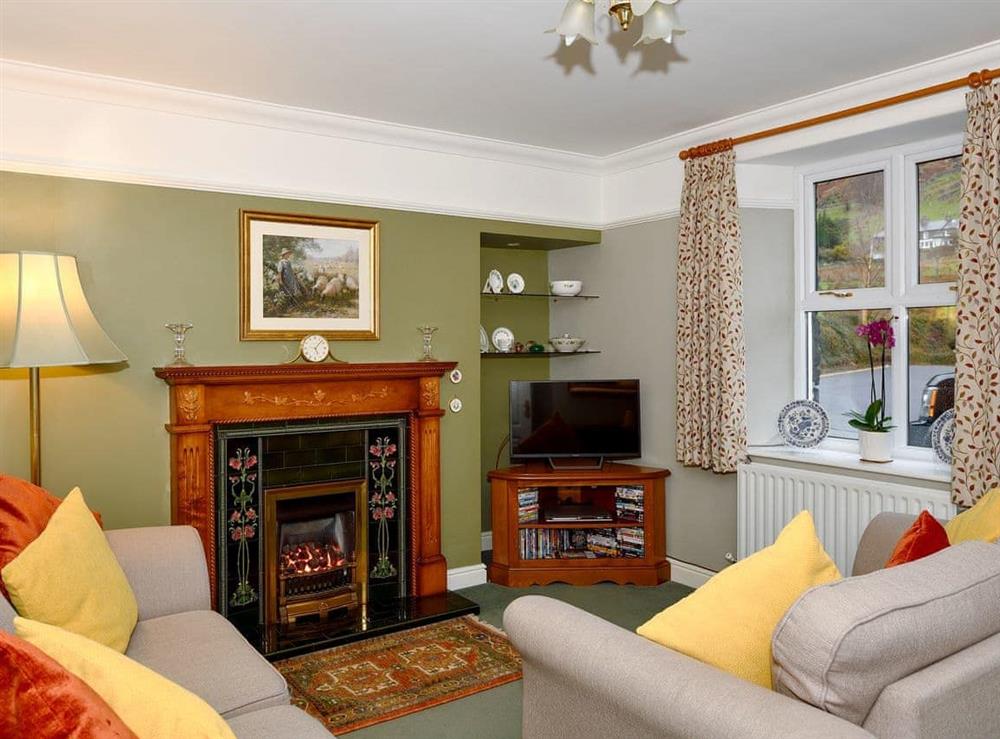 Comfortable living room at Mollys Cottage in Penrith, Cumbria