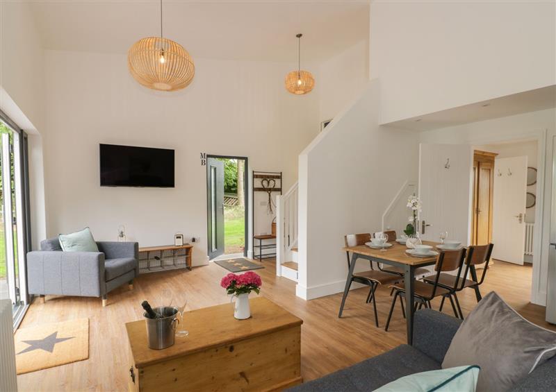 Enjoy the living room at Monarchs Barn, Cutnall Green near Droitwich Spa