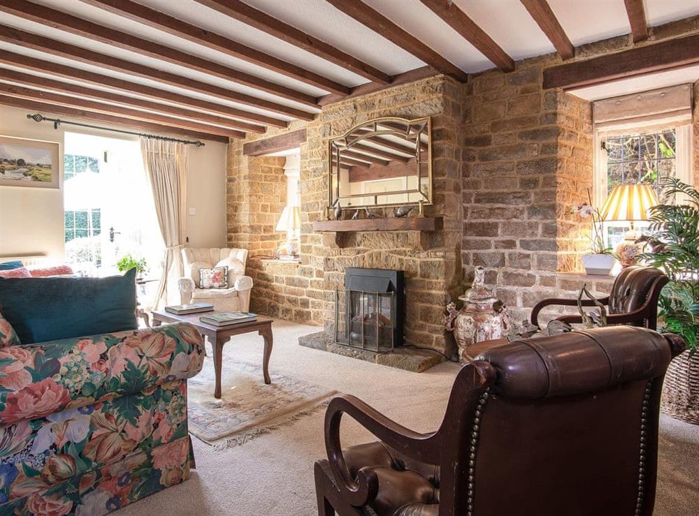 Living room at Monastery Barn in Shutford, near Banbury, Oxfordshire