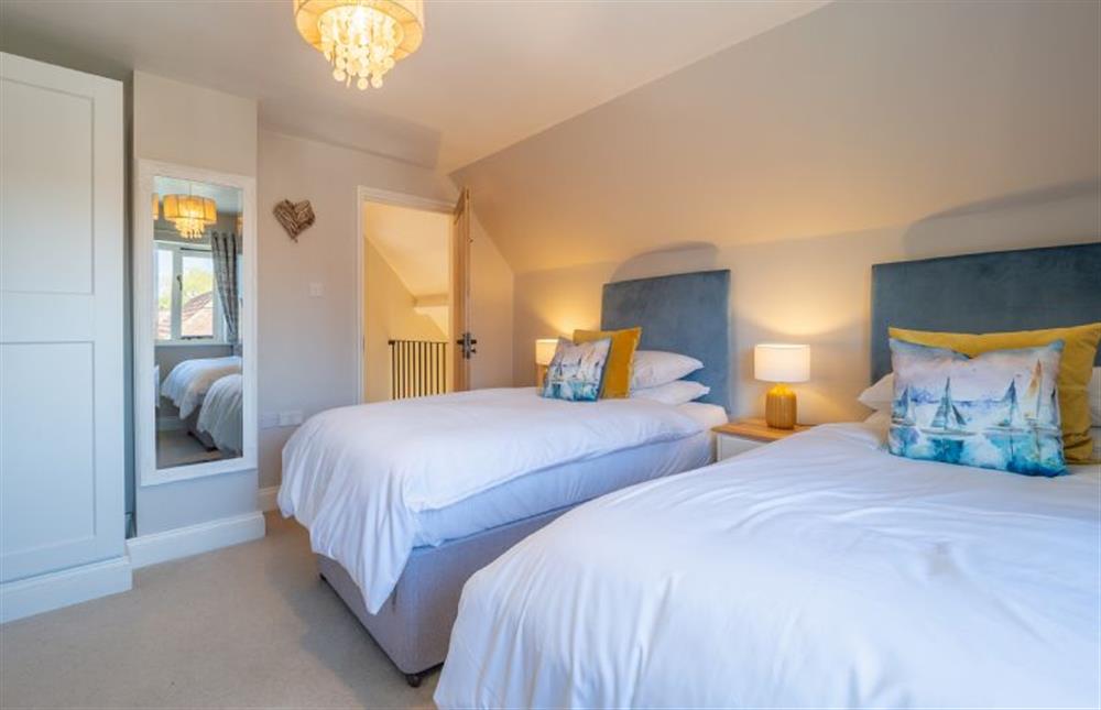 First floor: Twin bedroom  at Monkey Puzzle Cottage, Snettisham near Kings Lynn