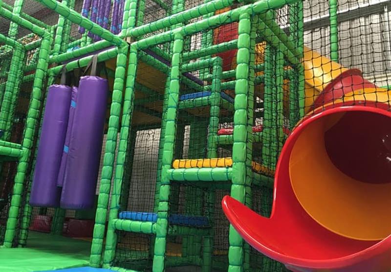 Indoor play area for the children at Monkey Tree Holiday Park in Newquay, Cornwall