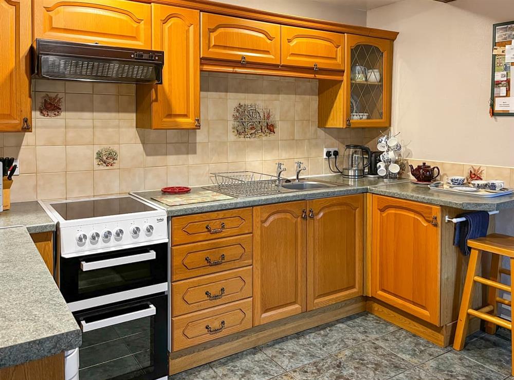 Kitchen at Monks Memories in Tideswell, near Buxton, Derbyshire