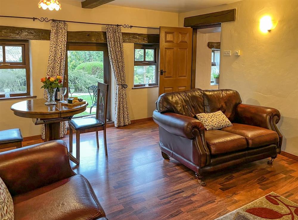 Living room/dining room at Monks Memories in Tideswell, near Buxton, Derbyshire
