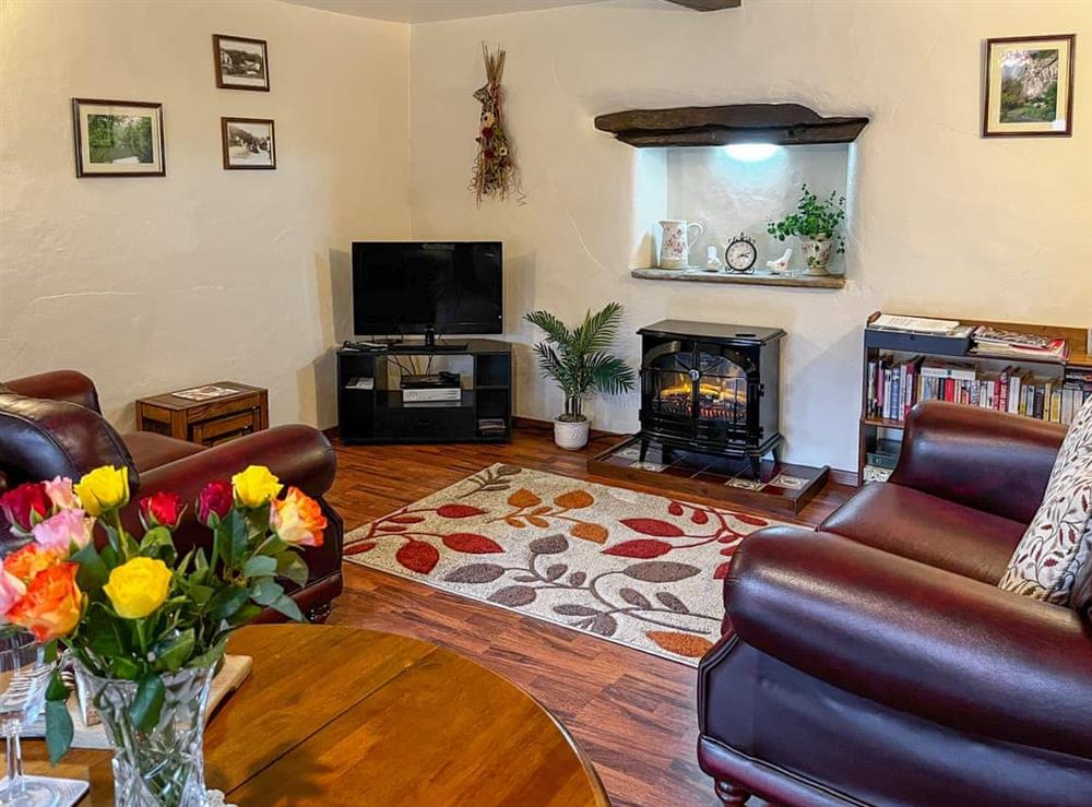 Living room at Monks Memories in Tideswell, near Buxton, Derbyshire