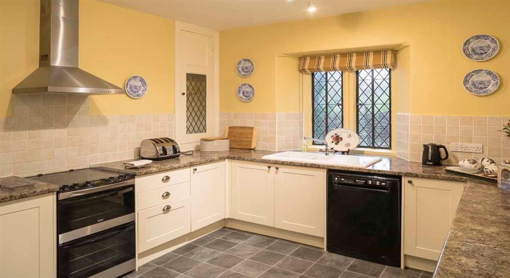 Interior kitchen of South Lodge, Somerset at Montacute South Lodge in Montacute, Somerset