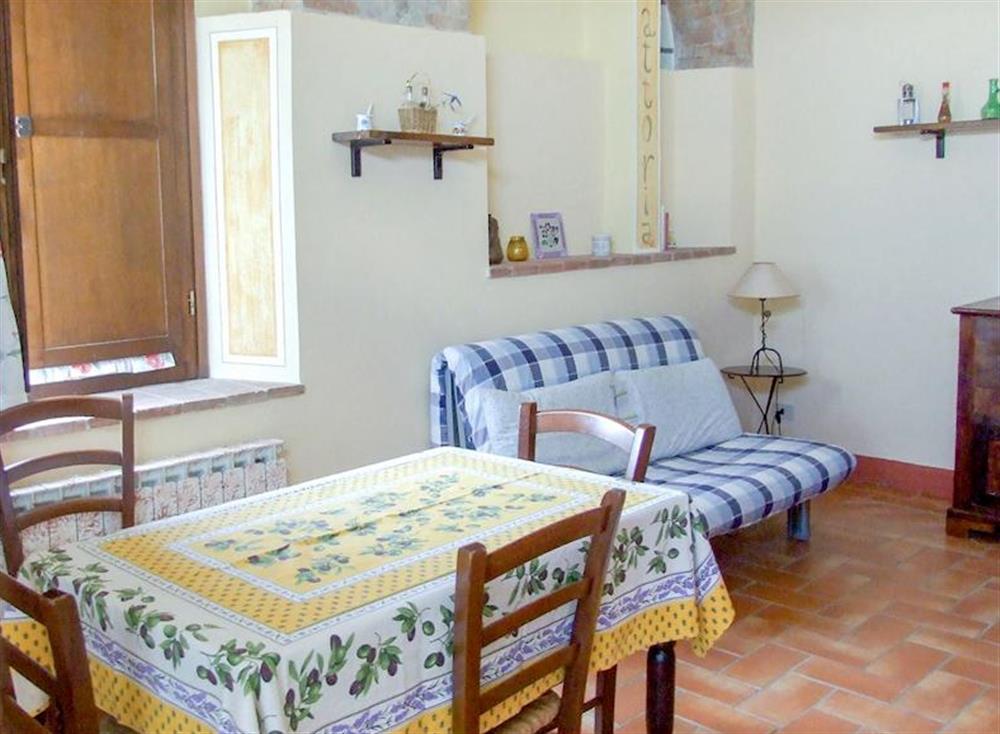 Living room/dining room at Monterufoli Giulia 6G in Pomarance, Italy