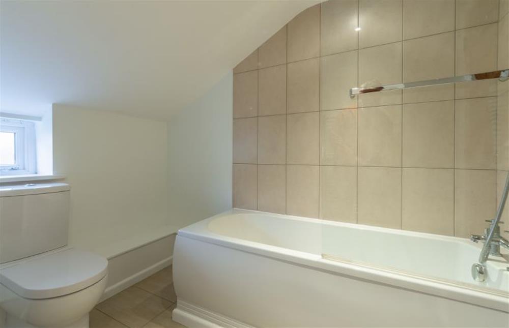 First floor: Bathroom is spacious and perfect after a day on the beach at Montgomery Cottage, Docking near Kings Lynn