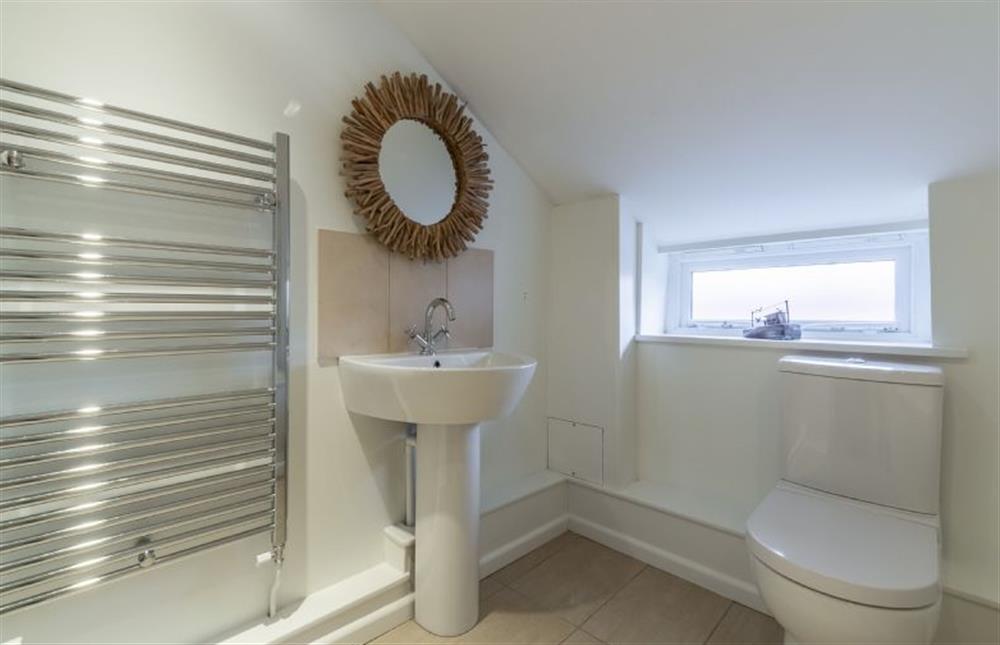 First floor: Family bathroom at Montgomery Cottage, Docking near Kings Lynn