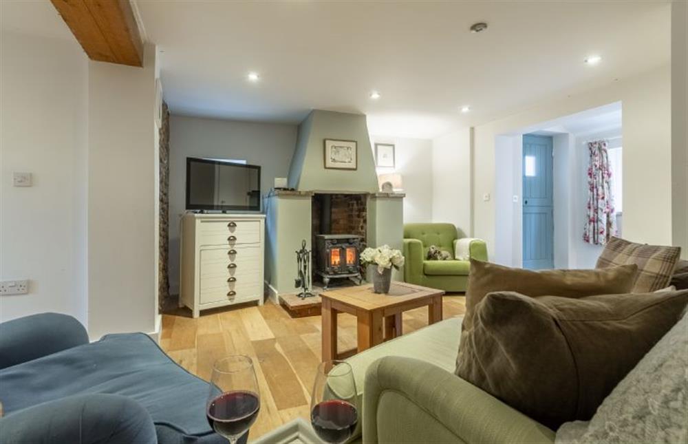 Ground floor: Sitting area  is perfect for cosy nights in at Montgomery Cottage, Docking near Kings Lynn