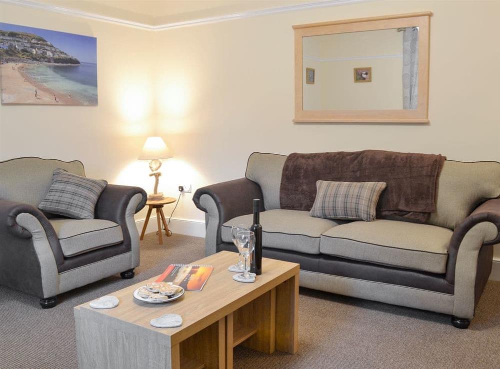 Comfy seating within living room at Montrose in New Quay, Dyfed