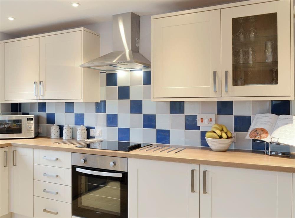 Well-equipped fitted kitchen at Montrose in New Quay, Dyfed