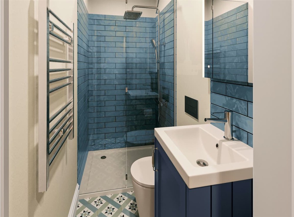Bathroom at Montys Cottage in Sedgeford, Norfolk