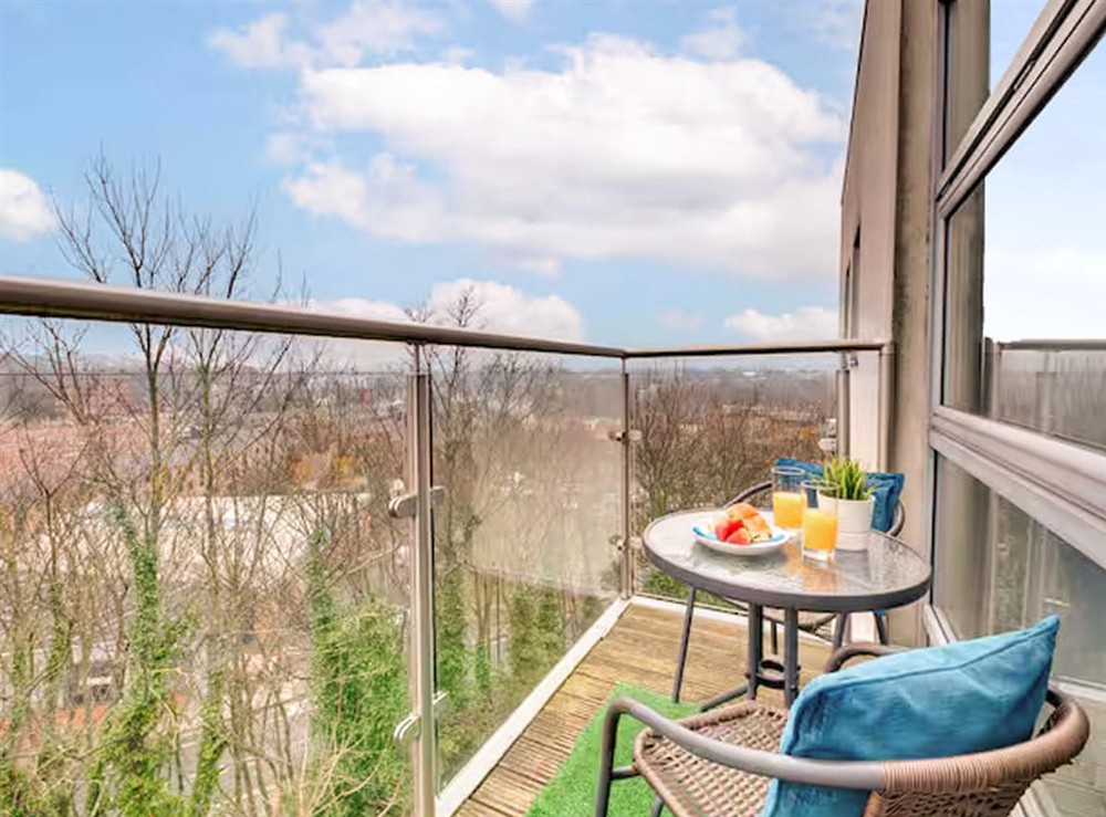 Balcony at Monument Apartments in Newcastle Upon Tyne, Tyne and Wear