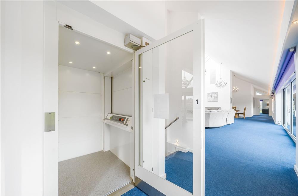 The accessible lift takes you down to the ground floor at Monymusk House, Dorchester