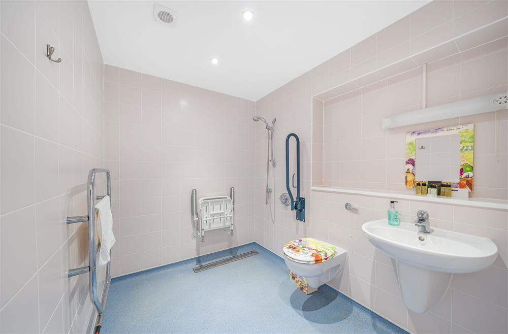 The en-suite accessible wet room at Monymusk House, Dorchester