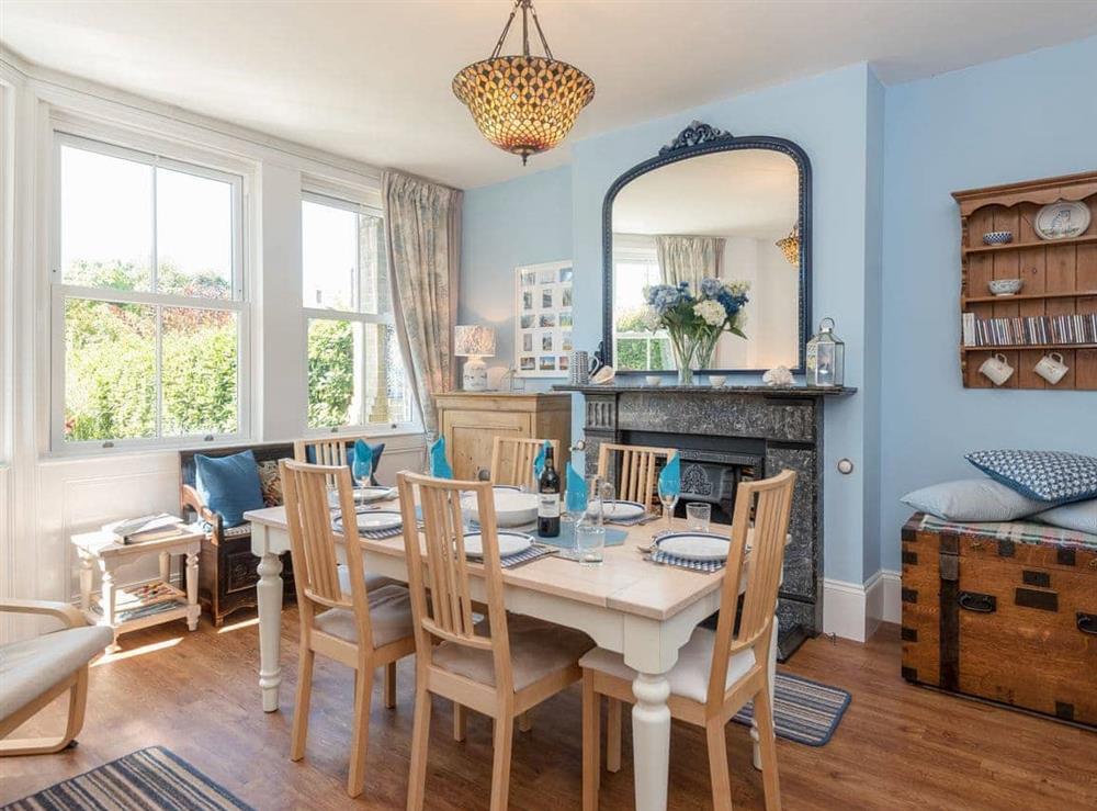 Spacious dining room at Moonbeam House in Freshwater Bay, Isle of Wight
