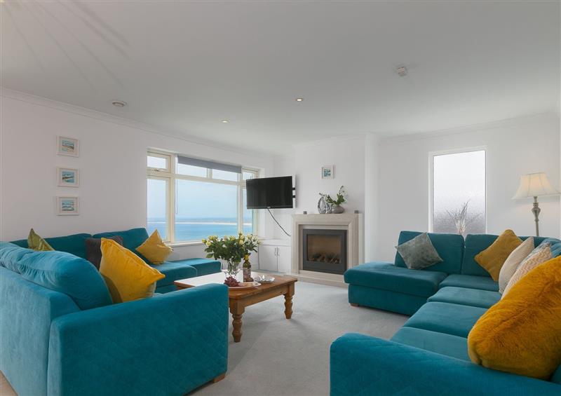 Relax in the living area at Moonbeams, Carbis Bay
