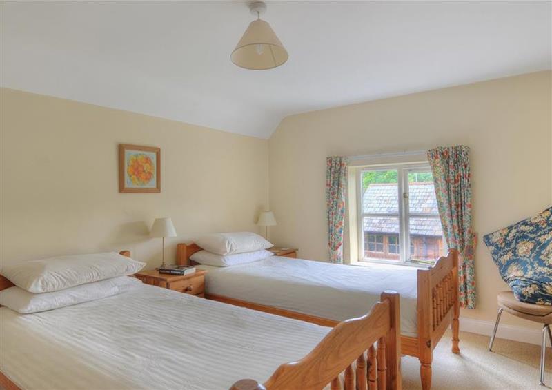 One of the 3 bedrooms at Moonfleet Cottage, Charmouth