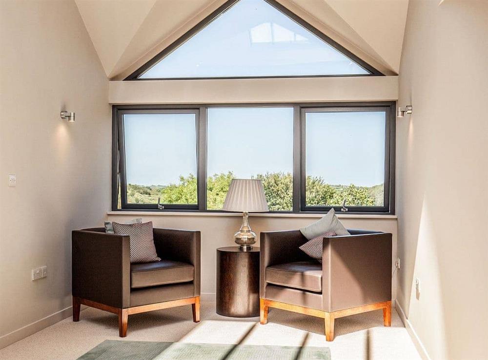 Relax in the living area at Moonfleet in St Mawes, Cornwall