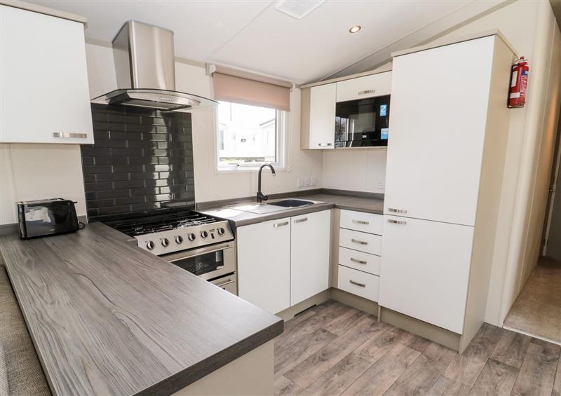 The kitchen at Moonlight View, Brockenfield Country Holiday Park near West Thirston