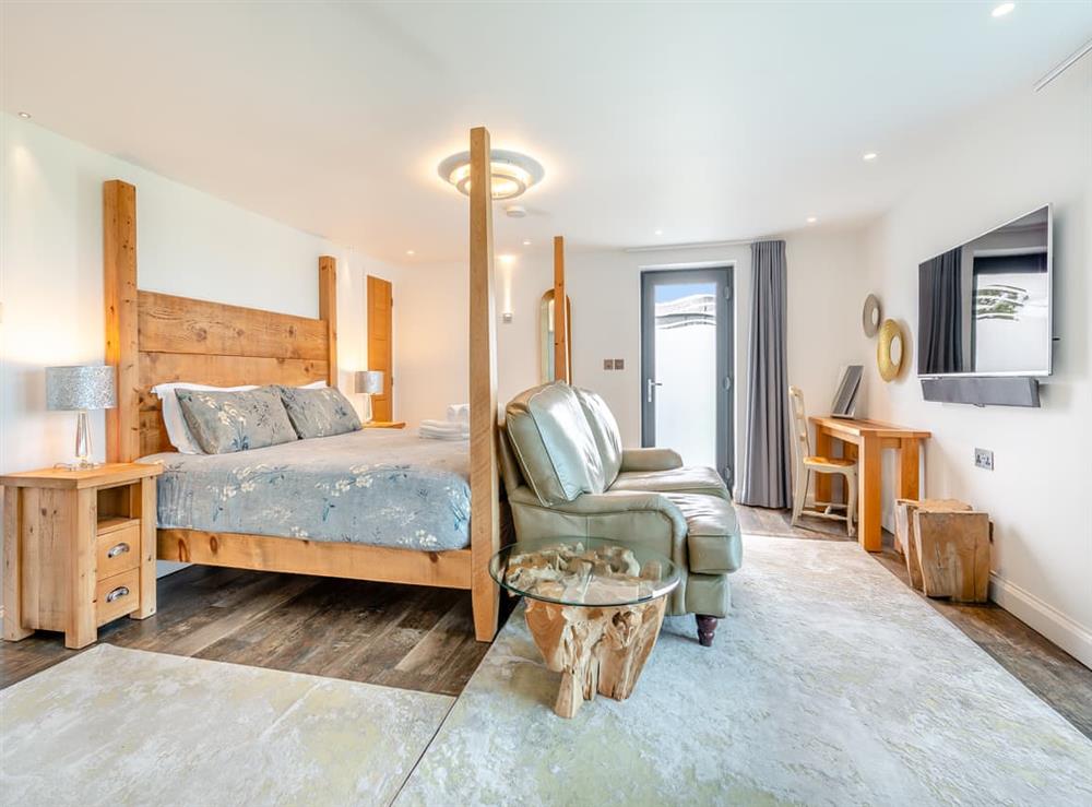 Double bedroom at Moonraker in Bude, Cornwall