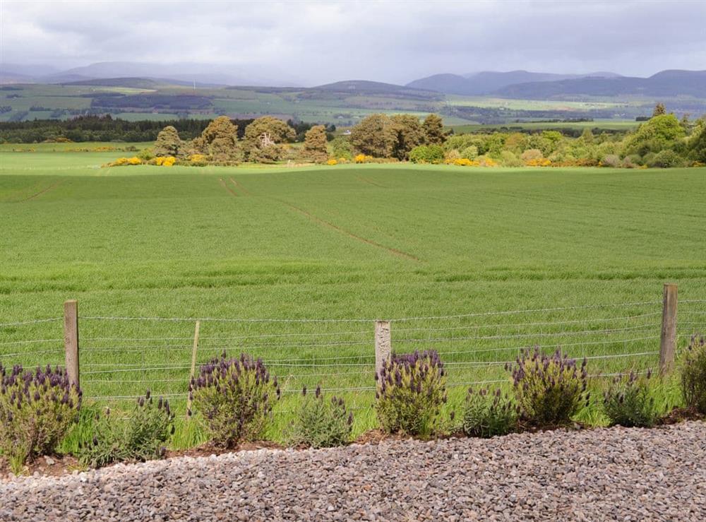 Picturesque open countryside views at Moonshine Cottage in Culbokie, near Dingwall, Ross-Shire