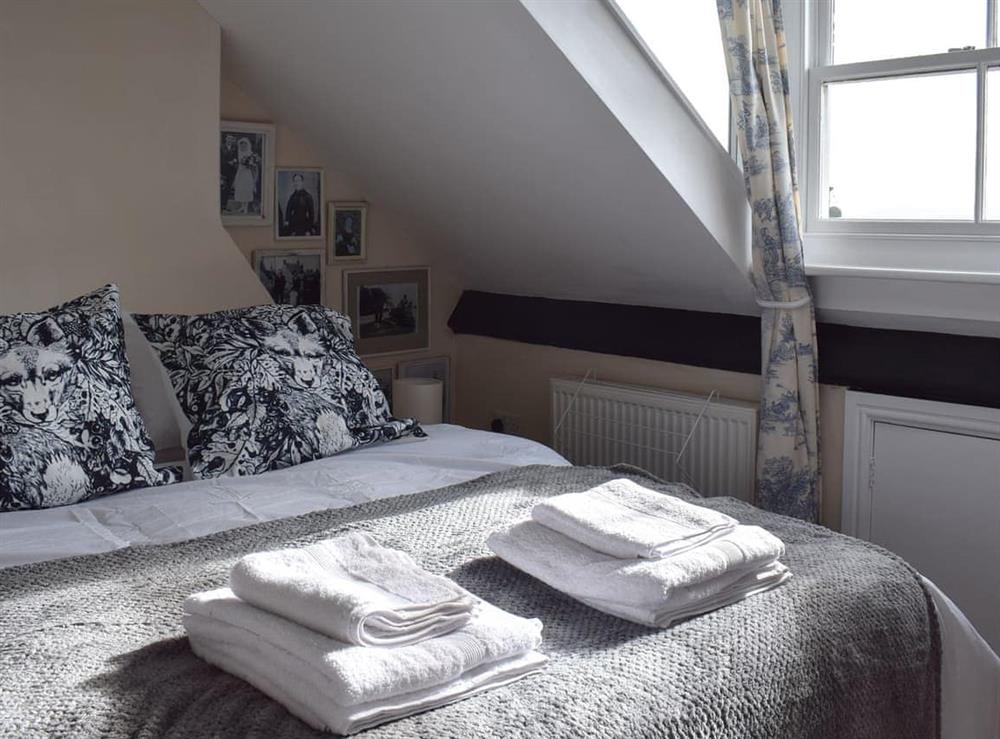 Double bedroom at Moonshine Loft in Whitby, North Yorkshire