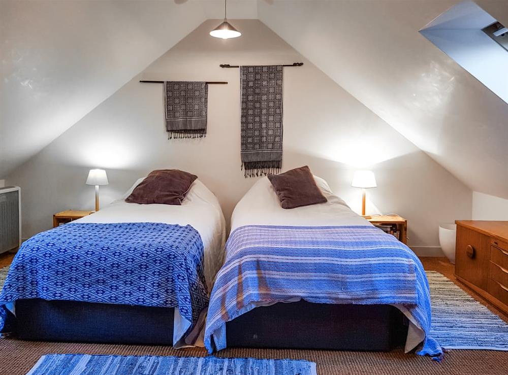 Twin bedroom at Moonzie Stables in Cupar, near St Andrews, Fife