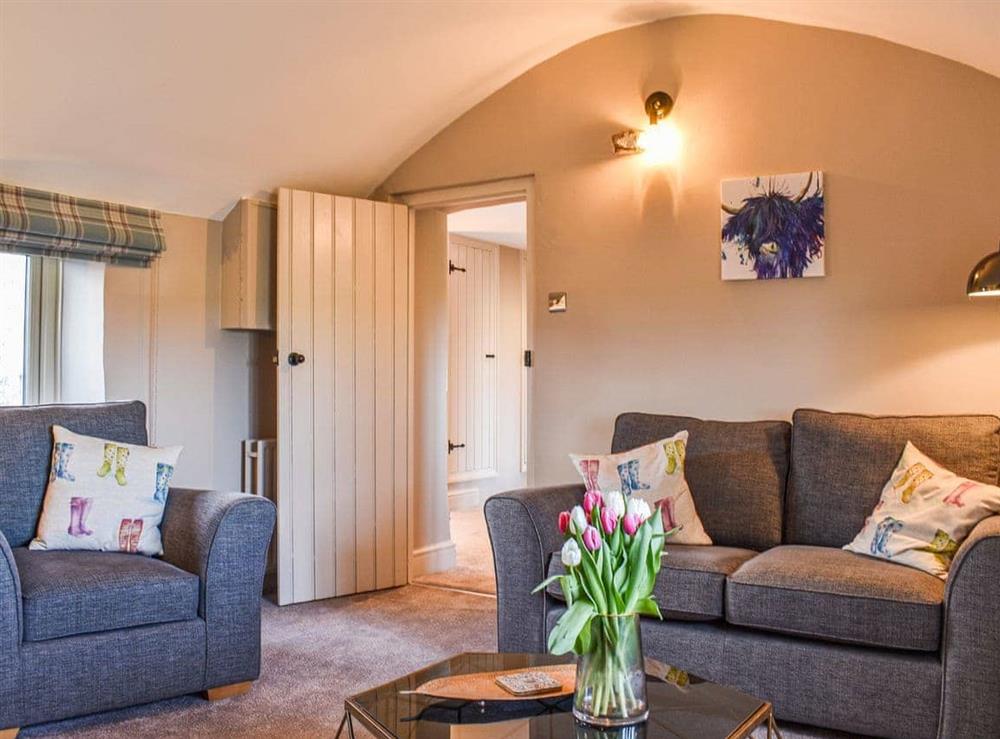 Living area at Moor House Farm in Stocksbridge, South Yorkshire