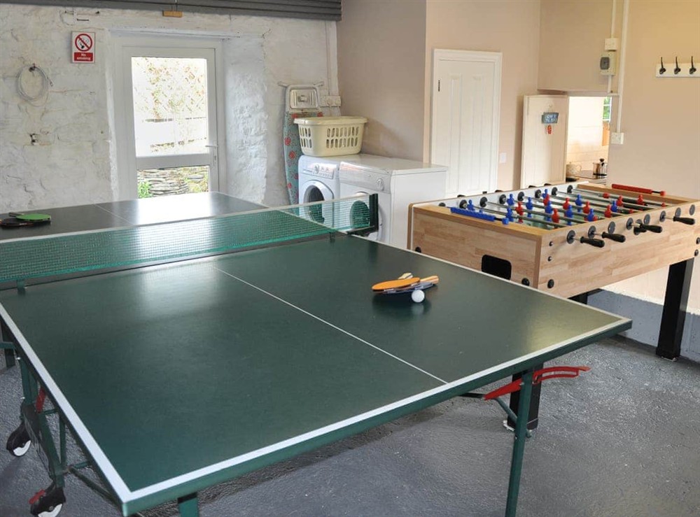 Games room at Moore Cottage. in Bude, Cornwall