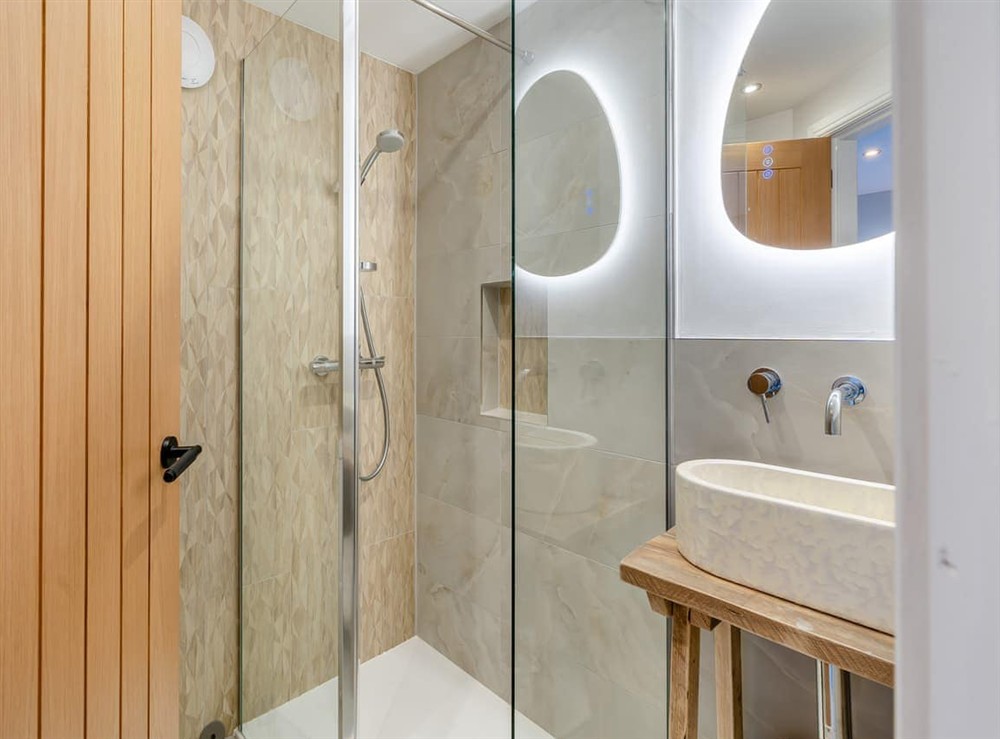 Bathroom at Moorgate Lodge in Kelbrook, Lancashire