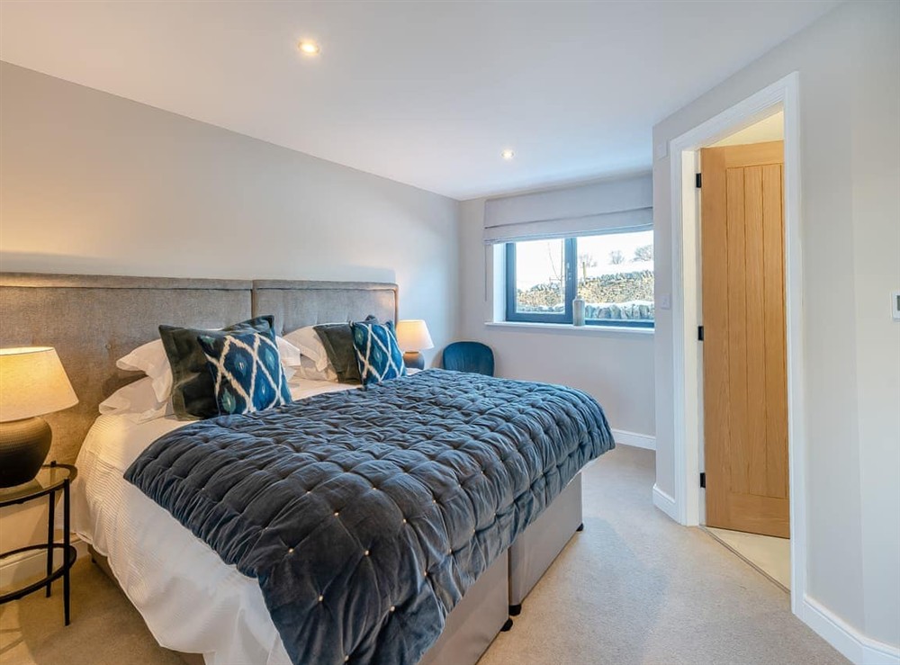Double bedroom at Moorgate Lodge in Kelbrook, Lancashire