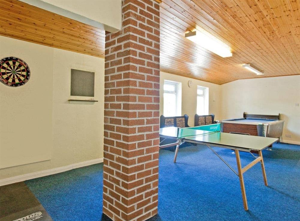 Games room at Bluebell, 