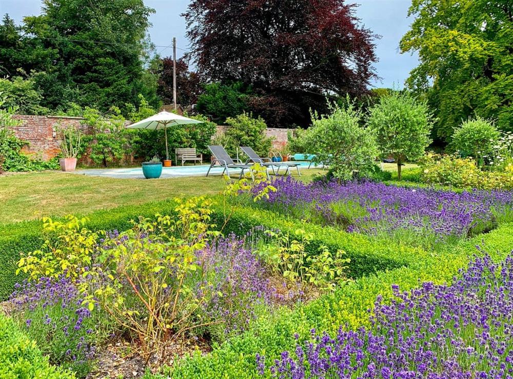 Garden and grounds at Moorhen Cottage in Hollingbourne, near Maidstone, England