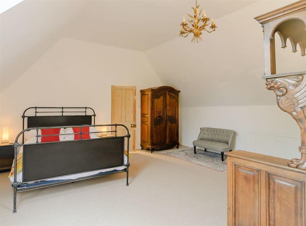 Master bedroom at Moorhen Cottage in Hollingbourne, near Maidstone, England