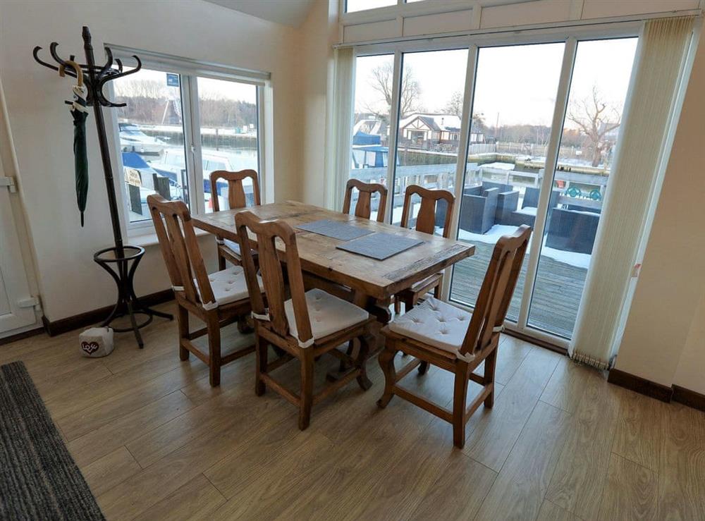 Dining Area at Moorings House in St Olaves, near Beccles, Norfolk