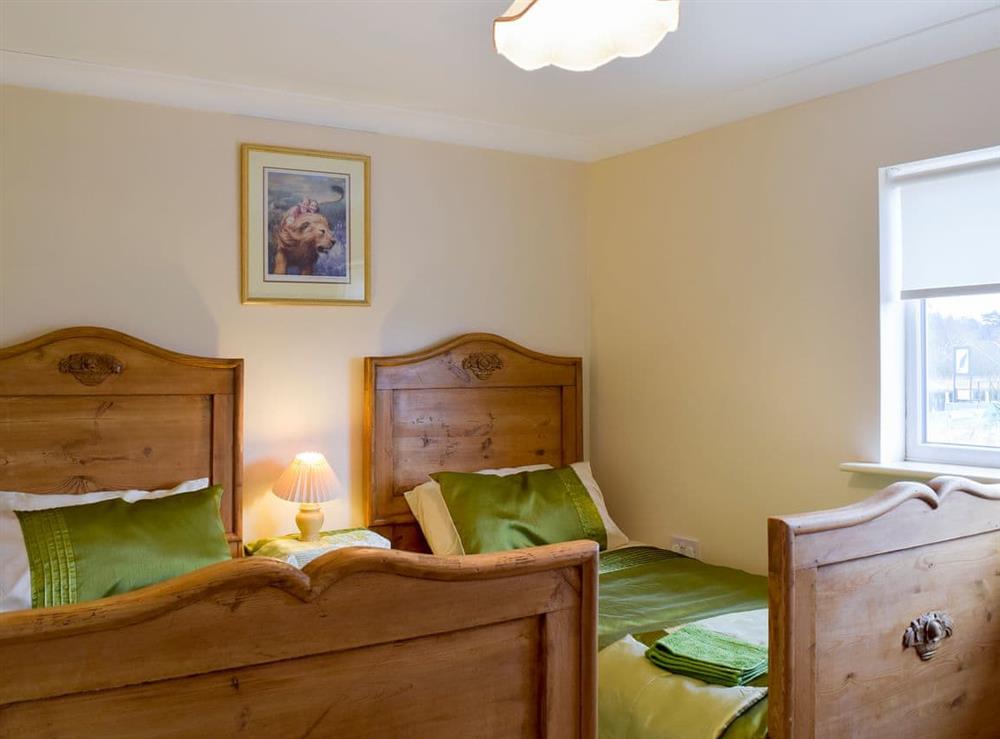 Twin bedroom at Moorings House in St Olaves, near Beccles, Norfolk
