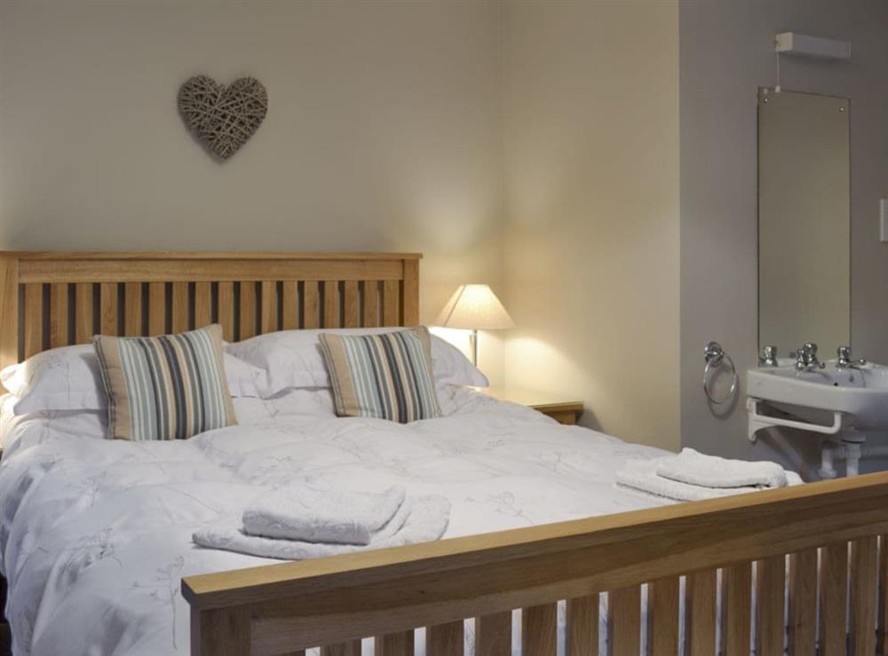 Comfortable double bedroom at Moorland Cottage in Hutton-le-Hole, near Kirkbymoorside, North Yorkshire