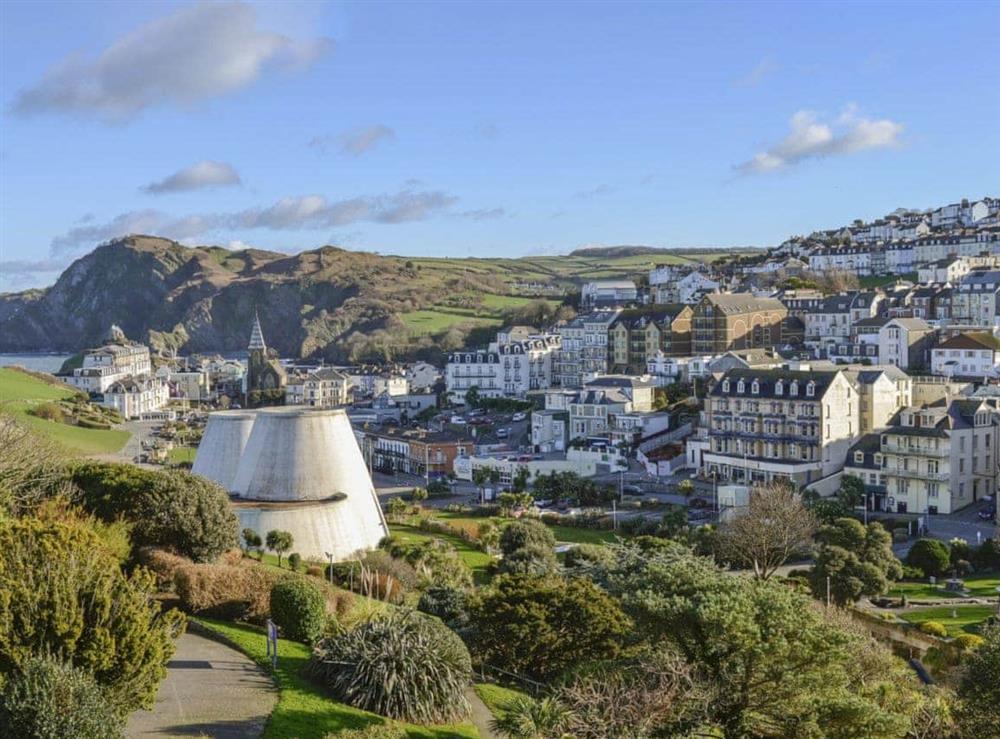Ilfracombe with The Pavillion theatre in the foreground at Moorland Retreat in Cheriton, Devon