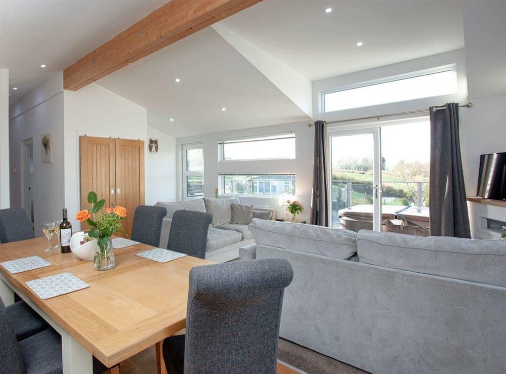Open plan living space at Moorland Views 4 in Newton Abbot, Devon