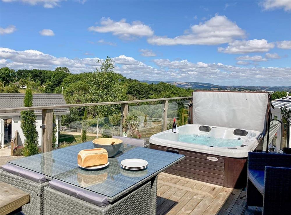 Terrace with hot tub (photo 2) at Moorland Views 4 in Newton Abbot, Devon